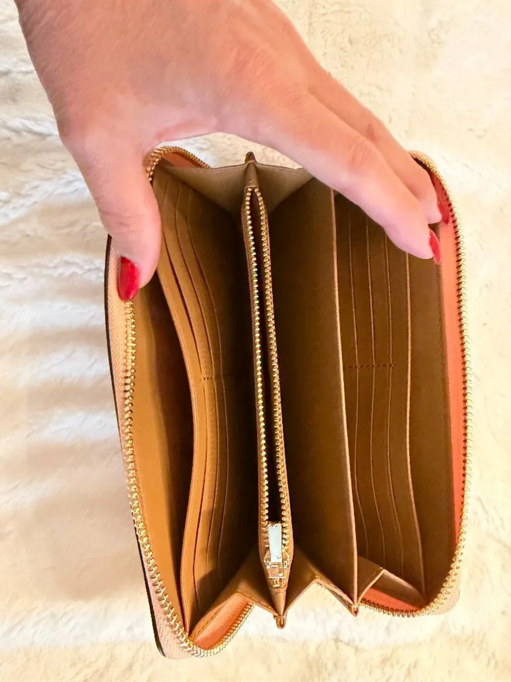 Coach bag with matching wallet